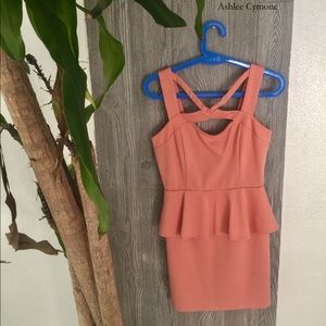 Peach mini dress!